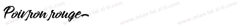 Poivron rouge字体转换